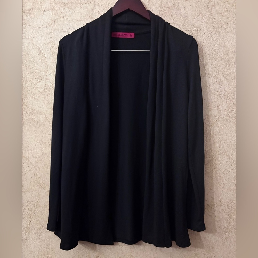 Love Scarlett Black Open Front Sweater Cardigan